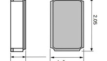 ± 20ppm 32 kHz kryształy tak małe jak 2 x 1,2 mm